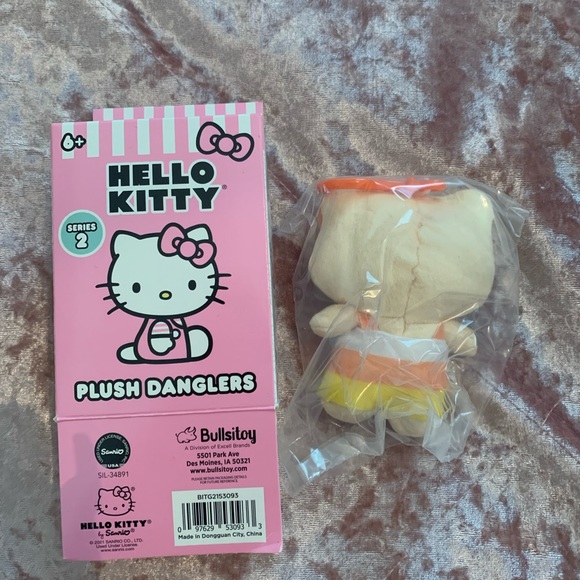 Candy Corn Hello Kitty Plush Dangler - Picture 2 of 2